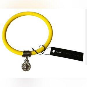 Marc by Marc Jacob’s Yellow and Silver Silicone Bracelet NWT